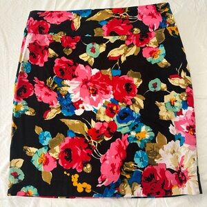 Grace Pink and Red Mini Pencil Skirt Night Out